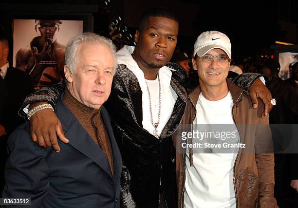 Jim Sheridan, director, 50 Cent and Jimmy Iovine, producer