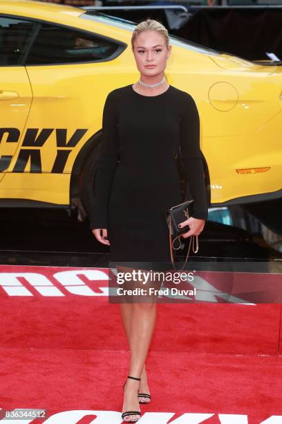 Ella Willis arrives at the 'Logan Lucky' UK premiere held at Vue West End on August 21, 2017 in London, England.