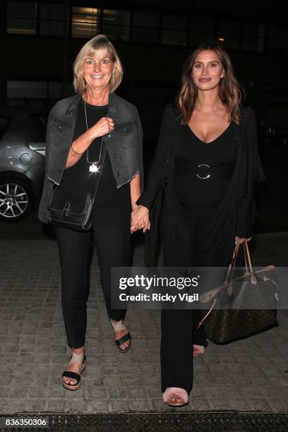 Ferne McCann and her mum Gilly McCann attend The Savvy Mummy event at Union Theatre on August 21, 2017 in London, England.