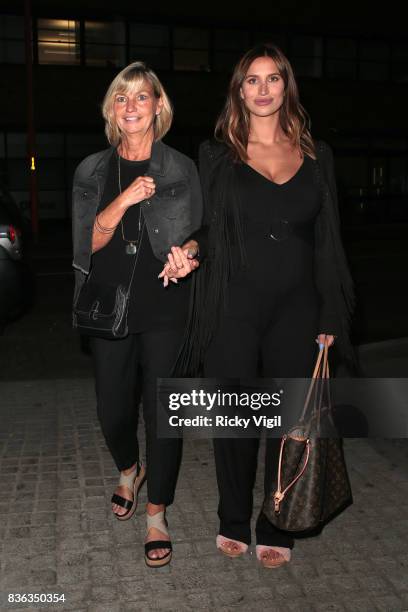 Ferne McCann and her mum Gilly McCann attend The Savvy Mummy event at Union Theatre on August 21, 2017 in London, England.