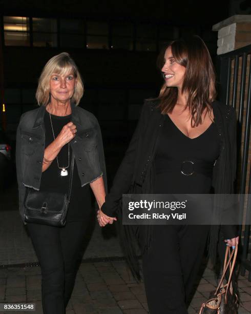 Ferne McCann and her mum Gilly McCann attend The Savvy Mummy event at Union Theatre on August 21, 2017 in London, England.