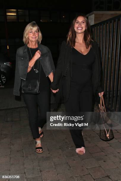 Ferne McCann and her mum Gilly McCann attend The Savvy Mummy event at Union Theatre on August 21, 2017 in London, England.