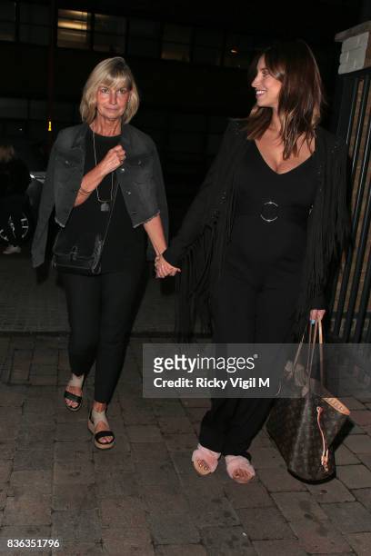 Ferne McCann and her mum Gilly McCann attend The Savvy Mummy event at Union Theatre on August 21, 2017 in London, England.