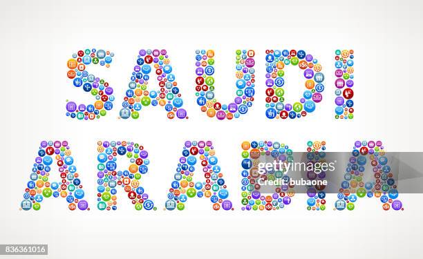 saudi arabia business and finance vector buttons - saudi arabia people stock illustrations