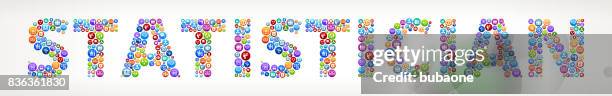 statistician business and finance vector buttons. - data analyst stock illustrations