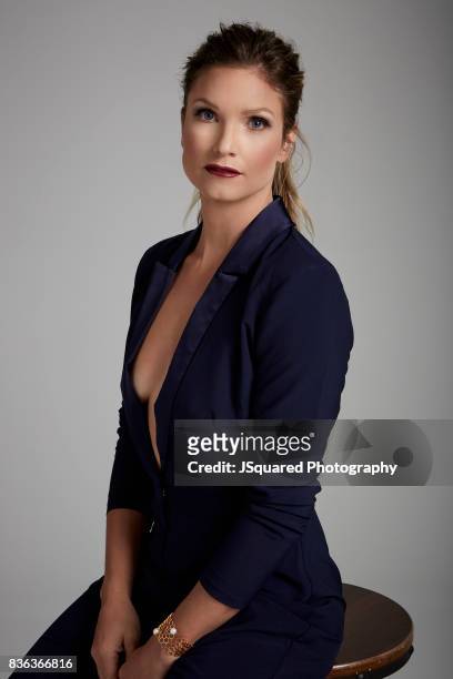 American World Cup alpine ski racer and Olympic gold medalist Julia Mancuso is photographed for Self Assignment on April 27, 2017 in Los Angeles,...
