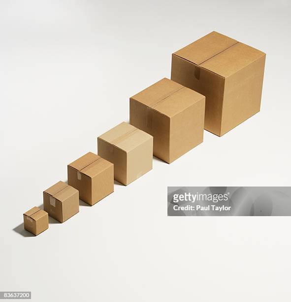 boxes - cardboard box top view stock pictures, royalty-free photos & images
