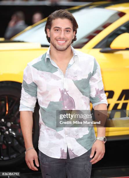 Kem Cetinay arriving at the 'Logan Lucky' UK premiere held at Vue West End on August 21, 2017 in London, England.