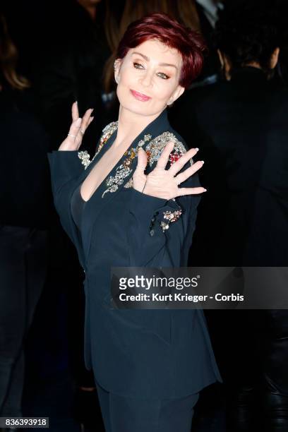 Image has been digitally retouched.) Sharon Osbourne arrives at the People´s Choice Awards 2016 in Los Angeles, California on January 6, 2016.
