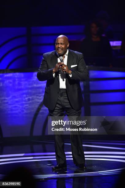 Gospel Recording Artist Marvin Winans performs onstage at the 2017 Black Music Honors at Tennessee Performing Arts Center on August 18, 2017 in...