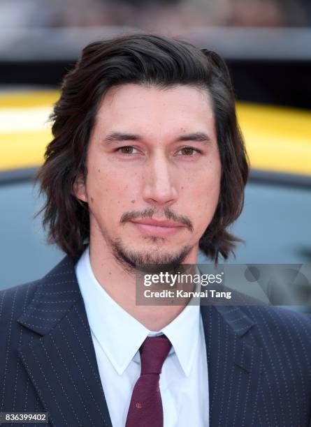 Adam Driver attends the UK premiere of 'Logan Lucky' at the Vue West End on August 21, 2017 in London, England.