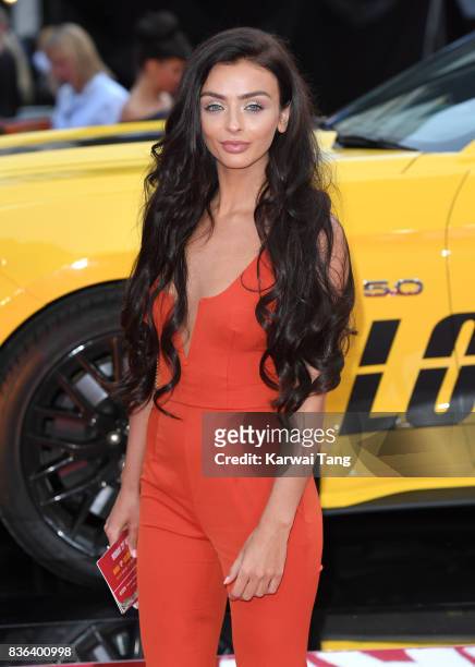 Kady McDermott attends the UK premiere of 'Logan Lucky' at the Vue West End on August 21, 2017 in London, England.