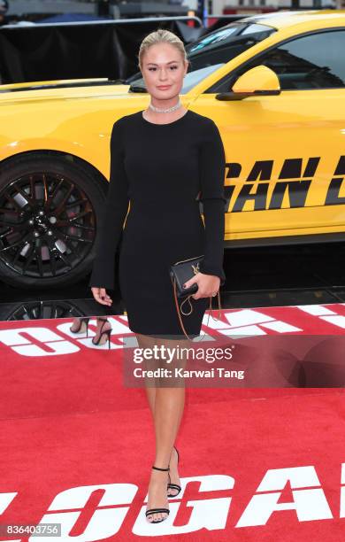 Ella Willis attends the UK premiere of 'Logan Lucky' at the Vue West End on August 21, 2017 in London, England.