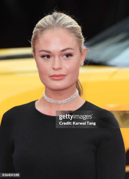 Ella Willis attends the UK premiere of 'Logan Lucky' at the Vue West End on August 21, 2017 in London, England.