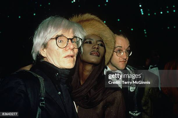 Andy Warhol, Grace Jones and Keith Haring