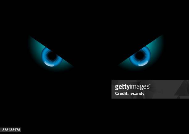 animal eyes in dark - lion feline stock illustrations