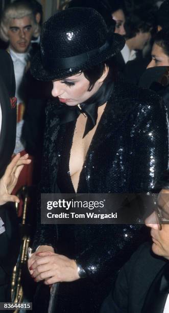 Paris, France November 28th 1973. Liza Minnelli at Palace De Versailles Ball