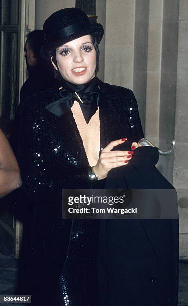Paris, France November 28th 1973. Liza Minnelli at Palace De Versailles Ball