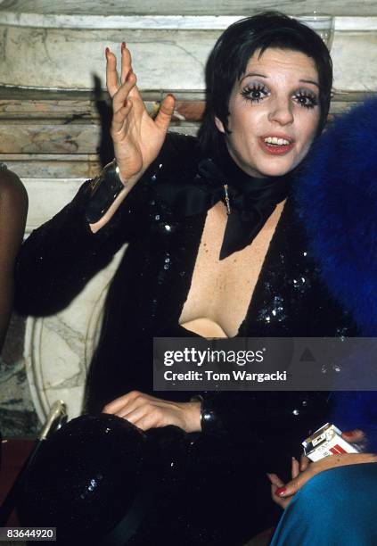 Paris, France November 28th 1973. Liza Minnelli at Palace De Versailles Ball