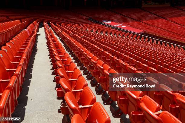 Empty seats at Arrowhead Stadium, home of the Kansas City Chiefs football team in Kansas City, Missouri on August 12, 2017.