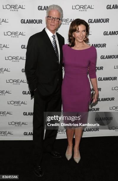 Actors Ted Danson and Mary Steenburgen attends the 2008 Glamour Women of the Year Awards at Carnegie Hall on November 10, 2008 in New York City.