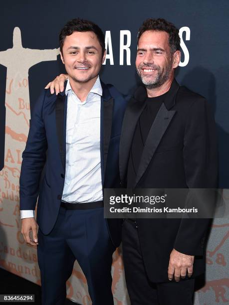 Arturo Castro and Francisco Denis attend the "Narcos" Season 3 New York Screening at AMC Loews Lincoln Square 13 theater on August 21, 2017 in New...