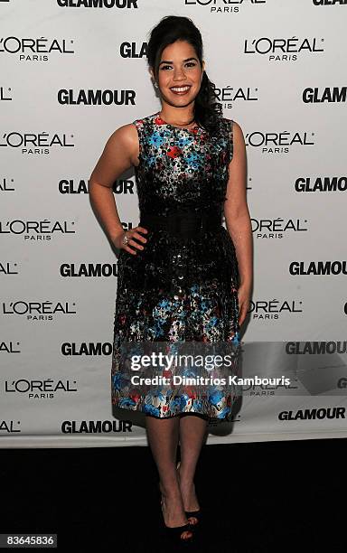 Actress America Ferrera attends the 2008 Glamour Women of the Year Awards at Carnegie Hall on November 10, 2008 in New York City.