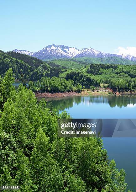 lake daisetsu, sounkyo - 上川町 ストックフォトと画像