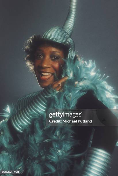 American singer Patti LaBelle, lead singer and front woman of the all-female vocal group Labelle, 27th February 1975.