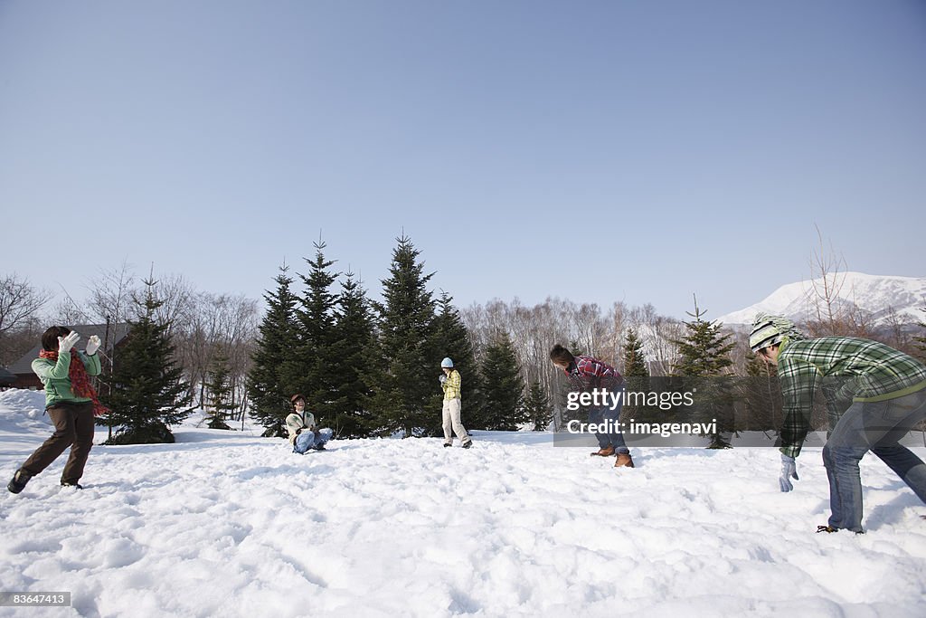 Snowball fight