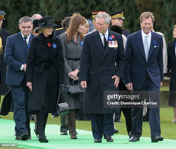 Governor-General of Australia Lady Quentyn Brice, Prime Minister of France Francois Fillon, wife of French President Nicolas Sarkozy Carla-Bruni...