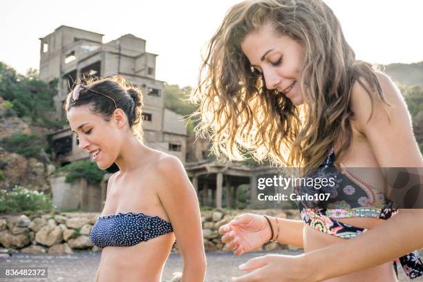 female friends laughing together - navy pier stock pictures, royalty-free photos & images