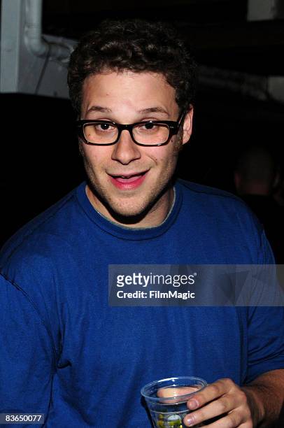 Actor Seth Rogen attends SPIKE TV's "Scream 2008" Awards held at the Greek Theatre on October 18, 2008 in Los Angeles, California.