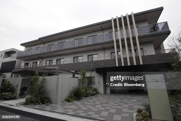 The As Partners Co. Asheim Nerima Garden nursing home stands in Tokyo, Japan, on Friday, Aug. 18, 2017. Its caregivers can monitor the health of...