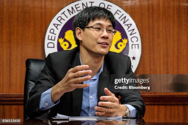 Karl Chua, the Philippines' finance undersecretary, speaks during an interview in Manila, the Philippines, on Monday, Aug. 14, 2017. The Philippines...