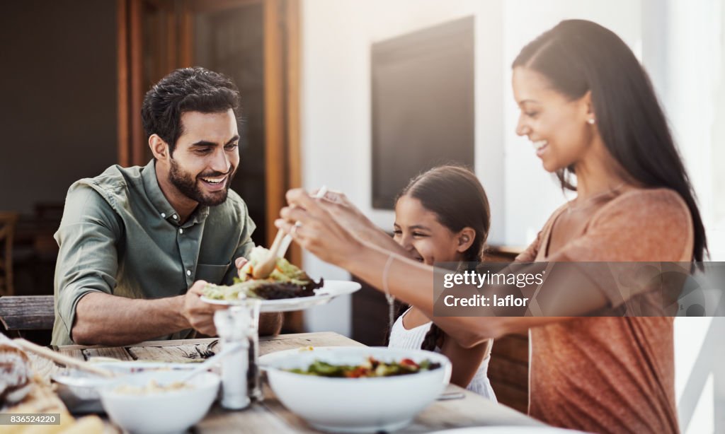 Das Mittagessen ist eine Familienangelegenheit