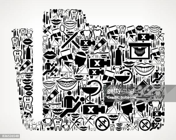 folder dentist and dental vector icon pattern - root canal stock illustrations