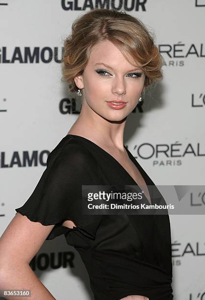 Musician Taylor Swift attends the 2008 Glamour Women of the Year Awards at Carnegie Hall on November 10, 2008 in New York City.