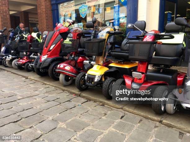 mobility scooters - stevebphotography stock pictures, royalty-free photos & images