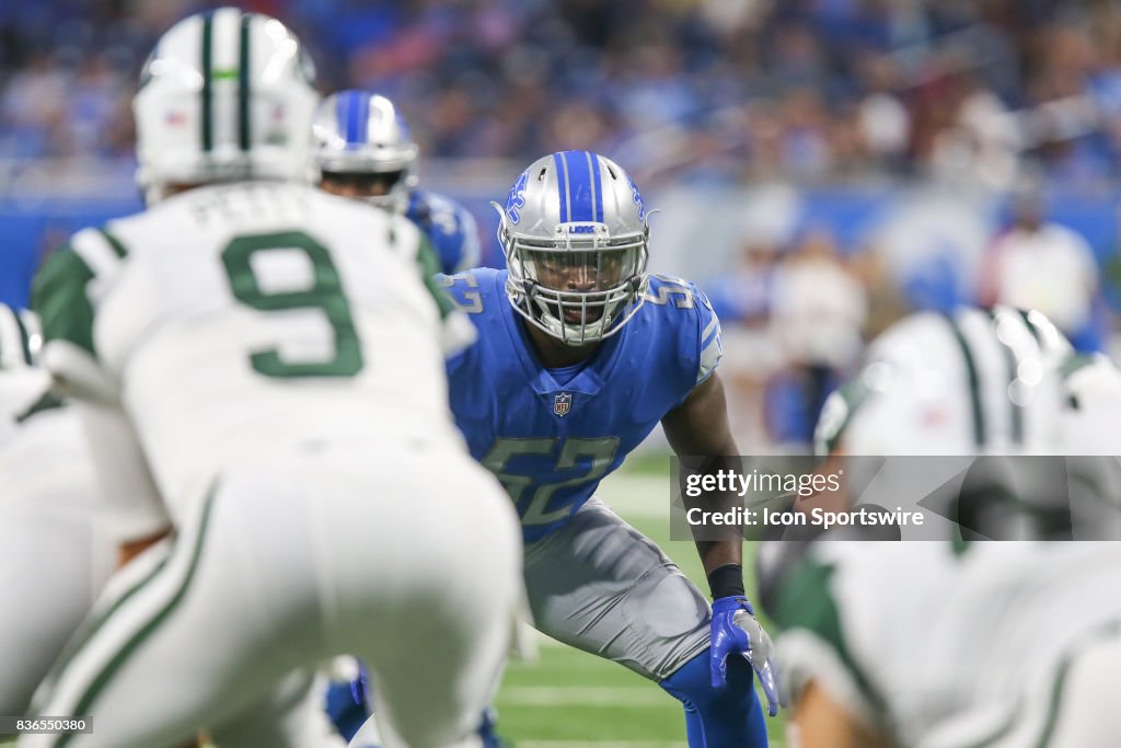 NFL: AUG 19 Preseason - Jets at Lions