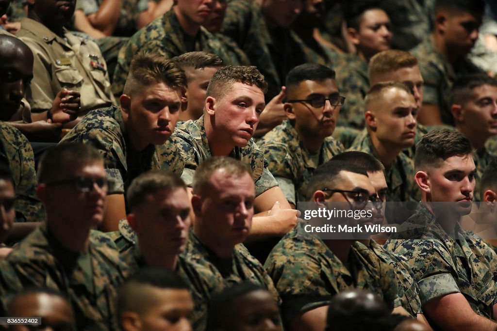 President Trump Addresses The Nation On Strategy In Afghanistan And South Asia From Fort Myer In Arlington