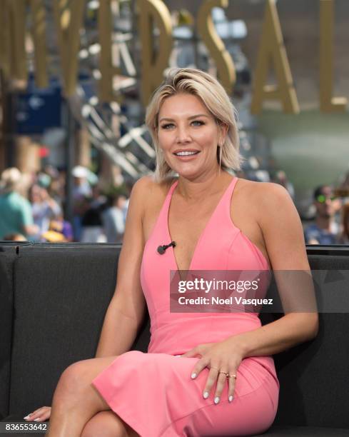 Charissa Thompson visits "Extra" at Universal Studios Hollywood on August 21, 2017 in Universal City, California.