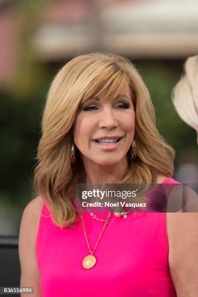 Leeza Gibbons visits "Extra" at Universal Studios Hollywood on August 21, 2017 in Universal City, California.