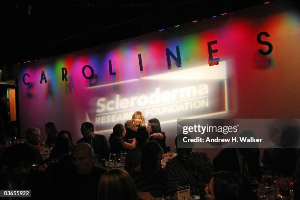 Overview of "Cool Comedy - Hot Cuisine" returns to Carolines on Broadway to benefit The Scleroderma Research Foundation on November 11, 2008 in New...