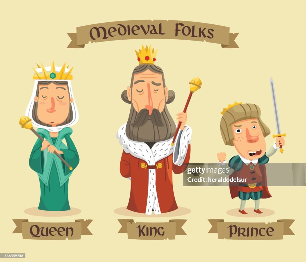 Medieval characters set