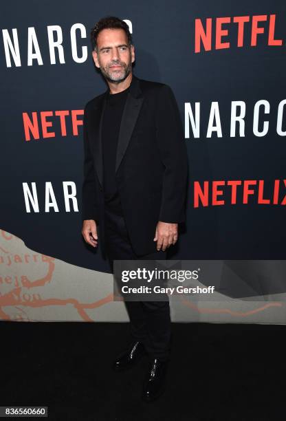 Actor Francisco Denis attends the "Narcos" Season 3 New York screening at AMC Loews Lincoln Square 13 theater on August 21, 2017 in New York City.