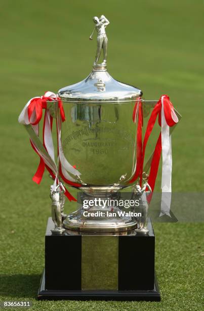 Barclays trophy during the Peo-Am of the Barclays Singapore Open at Sentosa Golf Club on November 12, 2008 in Singapore.