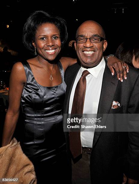 Deborah Roberts and Al Roker attends "Cool Comedy - Hot Cuisine" on Broadway to benefit the Scleroderma Research Foundation at Carolines on Broadway...