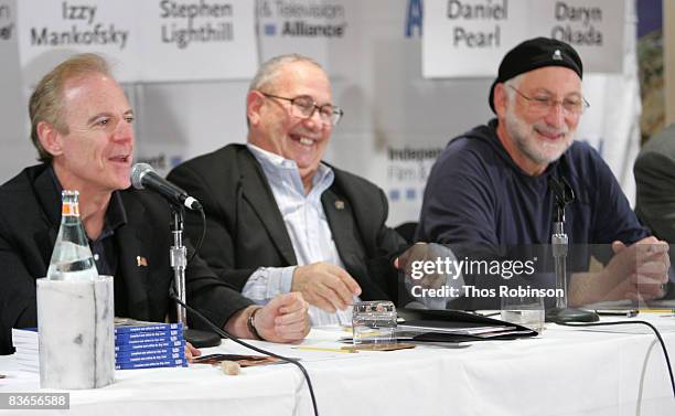 Richard Crudo, George Spiro Dibie and Stephen Lighthill attend 2008 AFM - New Technologies And Low Budget Films at Le Merigot Hotel on November 11,...