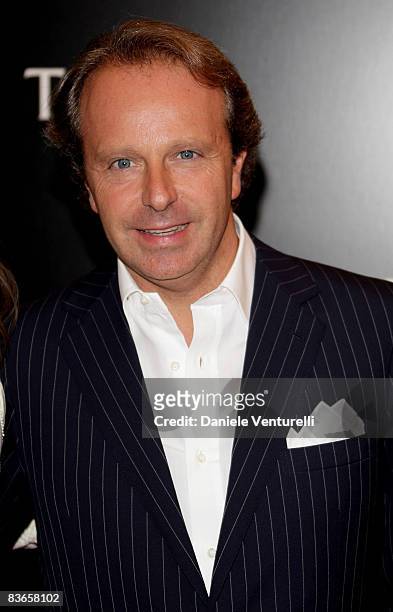 Andrea Della Valle attends TOD'S Private Dinner hosted by Gwyneth Paltrow and Diego della Valle during Milan fashion Week Spring/Summer 2009 on...